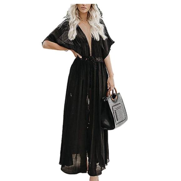 MASON  Tie-Front Maxi Dress - Picture 7 of 8